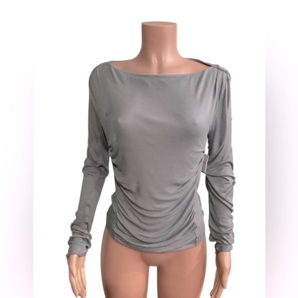 Free People Intimately NWT Night We Met Top Long Sleeve Ruched size Small